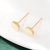 Brass Stud Earrings for Women EJEW-G441-03G-1