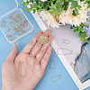 48Pcs 6 Style Brass Hoop Earring Findings KK-BC0009-26-3