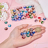 68Pcs 17 Colors Transparent Glass European Beads GPDL-SW0001-02-6