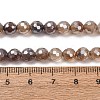 Electroplated Natural Agate Beads Strands G-B191-A07-6mm-12-5