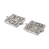 Brass Micro Pave Colorful Cubic Zirconia Hollow Connector Charms KK-K351-58B-P-2