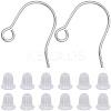 20Pcs 316 Surgical Stainless Steel Earring Hooks STAS-BBC0008-55P-1