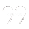 Tarnish Resistant 316 Stainless Steel Ear Cuff Findings LS-X-STAS-H148-01P-1