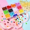 480Pcs 12 Colors Opaque Acrylic European Beads SACR-YW0001-42-5