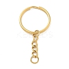 Ion Plating(IP) 304 Stainless Steel Split Key Rings LS-KEYC-M035-01G-1