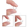 Brass Clip-on Hoop Earring Findings LS-X-KK-P102-01S-4