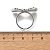 304 Stainless Steel Open Cuff Rings for Women RJEW-F178-01P-01-3