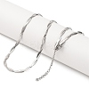 304 Stainless Steel Snake Chains Necklaces NJEW-M075-02A-P-1