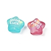 UV Platig Transparent Resin Enamel Beads RESI-L047-20-2