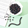 Opaque Black Acrylic Beads SACR-YW0001-21A-7