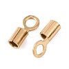 Ion Plating(IP) 304 Stainless Steel Fold Over Crimp Cord Ends STAS-P434-05C-G-2