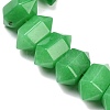 Dyed Natural Malaysia Jade Double Terminated Point Beads Strands G-T142-96-4