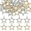 20Pcs 2 Colors Alloy Rhinestone Pendants ALRI-YW0001-26-2