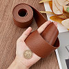 2M Flat Single Face Lychee Pattern Imitation Leather Band LC-WH0010-02C-03-3