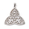 Non-Tarnish 304 Stainless Steel Hollow Pendants LS-STAS-P313-04P-1