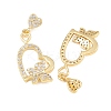 Brass Micro Pave Cubic Zirconia Pendants KK-I475-05G-06-2
