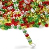 4 Colors 8/0 Christmas MIYUKI Round Rocailles Seed Beads SEED-X0058-14-4