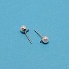 Iron Stud Earring Findings LS-STAS-WH0029-02A-02-1-1