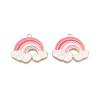 Rack Plating Alloy Enamel Pendants ENAM-N056-429A-1