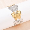 304 Stainless Steel Cuff Bangles for Women BJEW-G757-10GP-2