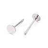 Anti-Tarnish Rhodium Plated 925 Sterling Silver Earrings Findings STER-P032-15-4mm-2