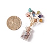 Natural & Synthetic Gemstone Chips Tree of Life Decorations AJEW-JD00016-3