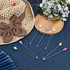 9Pcs 9Colors Brass Acrylic Kilt Pins for Women JEWB-DR00007-4