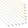 10Pcs 304 Stainless Steel Cable Chain Necklaces NJEW-YW0001-25G-2