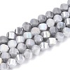 Anti-Tarnish Electroplate Glass Beads Strands GLAA-T025-6mm-14A-1