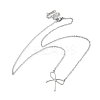 Non-Tarnish 304 Stainless Steel Bowknot Pendant Necklaces for Women NJEW-S434-01P-2