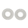 201 Stainless Steel Laser Cut Connector Charms STAS-Z116-08P-1