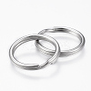 Tarnish Resistant 304 Stainless Steel Split Key Rings LS-STAS-P178-1.4x18mm-P-2
