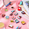 17Pcs 17 Styles School Supplies PVC Plastic Beads KY-TA0001-46-6