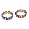 Hollow Cuff Rings RJEW-N038-031-1