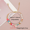 Bohemian Style Shell Letter Bead Braided Bead Bracelets for Women WG07C1E-01-3