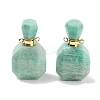 Natural Mixed Stone Perfume Bottle Pendants G-Q163-10G-2