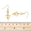 304 Stainless Steel Triangle Dangle Earrings EJEW-Z129-20G-5