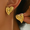 Stylish Heart 201 Stainless Steel Stud Earrings LD8214-2-1