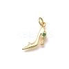 Brass Micro Pave Cubic Zirconia Pendants KK-D431-075B-03-1
