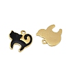 304 Stainless Steel Enamel Charms STAS-L290-37B-G-2
