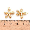Brass Micro Pave Cubic Zirconia Pendants KK-N262-113B-G-3