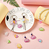 30Pcs 15 Styles Transparent Resin Pendants RESI-CW0001-21-8