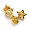 Star Hoop Earrings EJEW-G355-04G-2