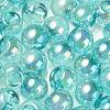 UV Plating Rainbow Iridescent Acrylic Beads OACR-G012-06A-3