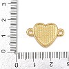 Brass Enamel Hug Me Heart Links Connector Charms KK-L251-08G-02-3
