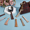 12Pcs 6 Colors Imitation Leather Tassel Big Pendants Decorations FIND-PH0024-17-5