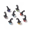 Handmade Evil Eye Lampwork Round Pendants PALLOY-JF01988-1