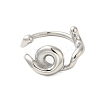 304 Stainless Steel Cuff Rings for Women RJEW-U013-09P-2