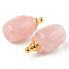 Natural Gemstone Openable Perfume Bottle Pendants G-R478-004A-2