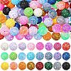 24Pcs 24 Colors Opaque Acrylic Glitter Beads FIND-CJ0003-75-1